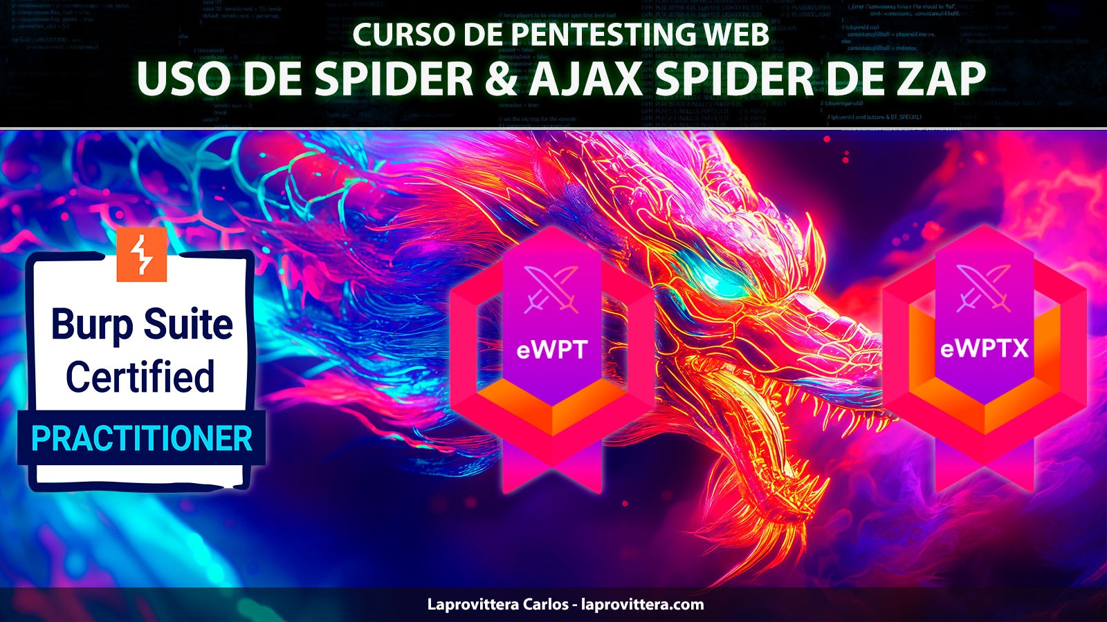 Uso de Spider & Ajax Spider en ZAP - Laprovittera Carlos
